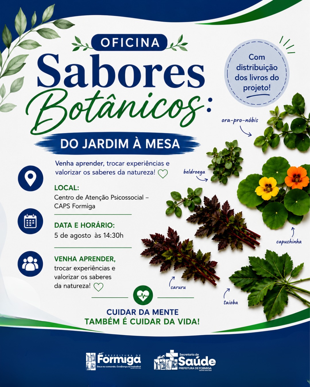 Oficina “Sabores Botânicos: do Jardim à Mesa”